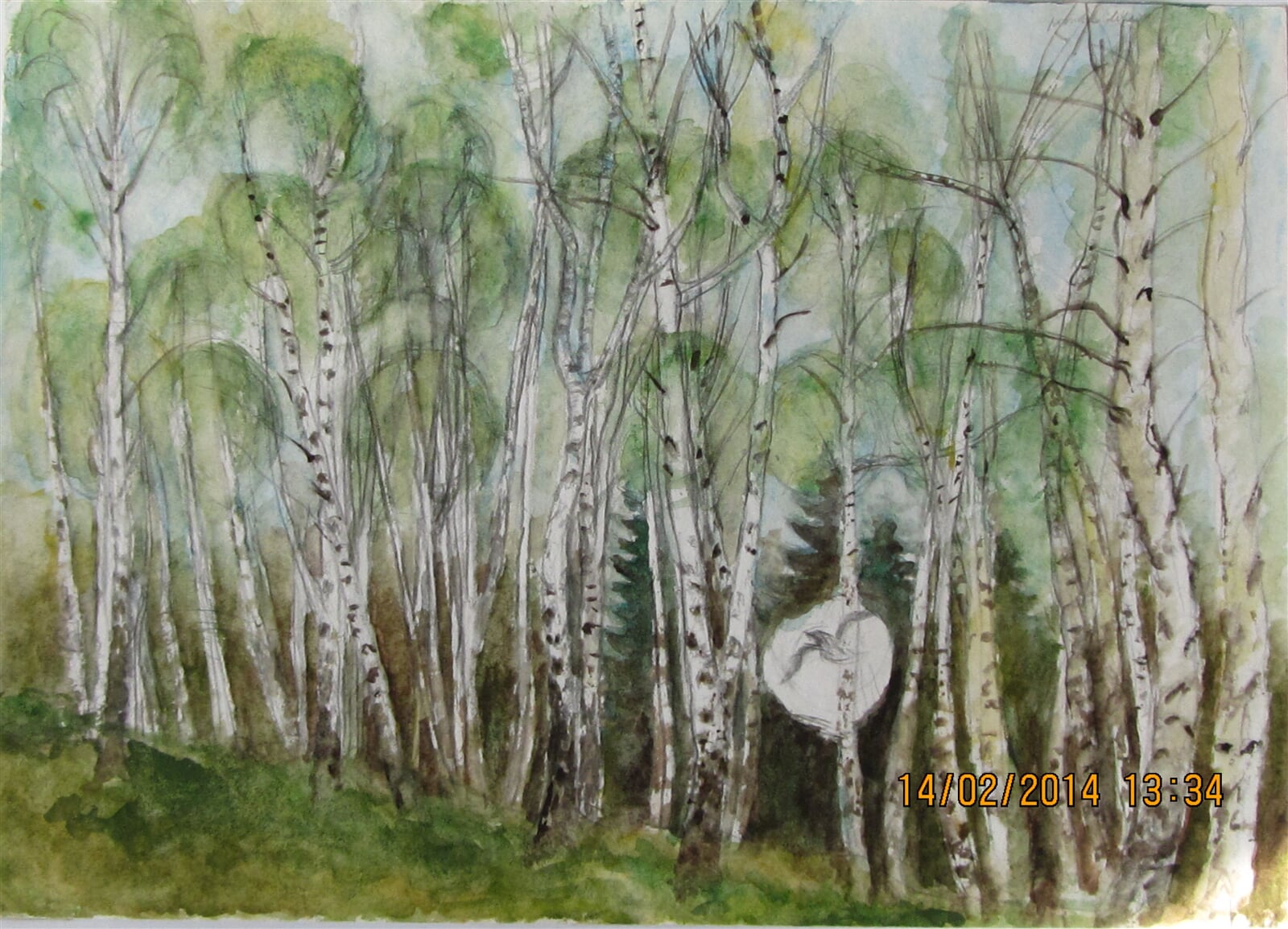 Libor Bauer: Horký dubnový den, 29 × 42 cm