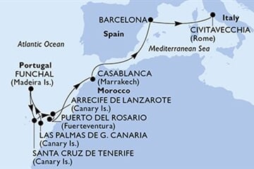 MSC Musica - Španělsko, Portugalsko, Maroko, Itálie (Las Palmas)