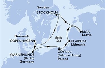 MSC Magnifica - Dánsko, Německo, Polsko, Litva, Lotyšsko, ... (z Kodaně)