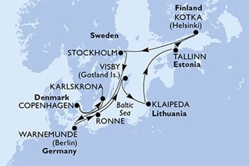 MSC Magnifica - Německo, Dánsko, Švédsko, Litva, Estonsko, ... (Warnemünde)