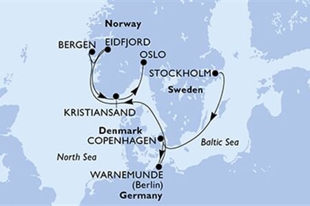 MSC Magnifica - Švédsko, Dánsko, Německo, Norsko (ze Stockholmu)
