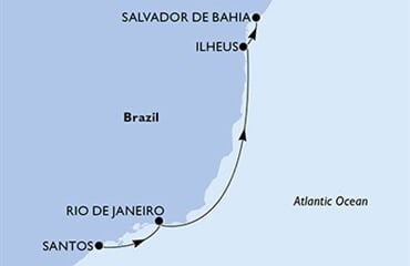 MSC Preziosa - Brazílie (Santos)