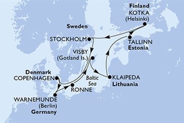MSC Magnifica - Dánsko, Německo, Švédsko, Litva, Estonsko, ... (z Kodaně)