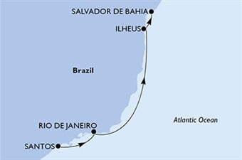 MSC Preziosa - Brazílie (Santos)