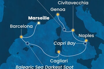 Costa Smeralda - Francie, Španělsko, Itálie (z Marseille)