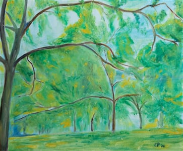 37  Tree speech, 50 x 60, 2021