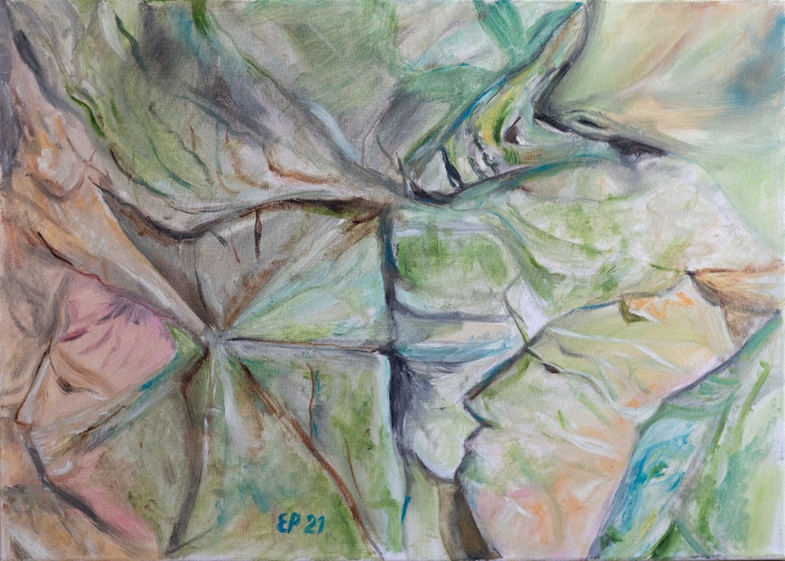 Eva Průšová: Faces of rock, 50 × 70 cm