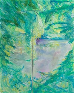 59 Pink river Ohře, 40 x 50, 2021