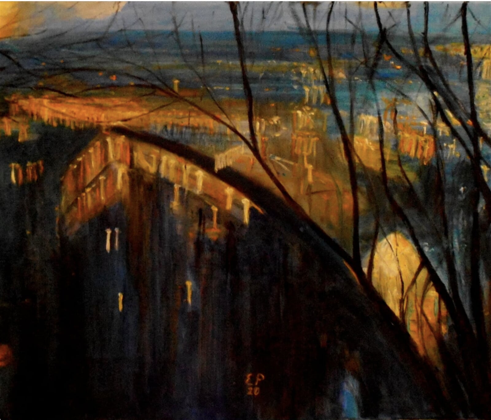 Eva Průšová: Předvánoční energie, 40 × 50 cm