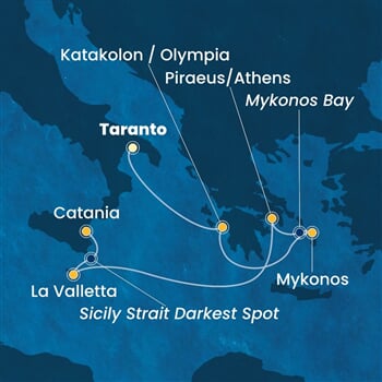 Trasa plavby CFS-TAR06A0E