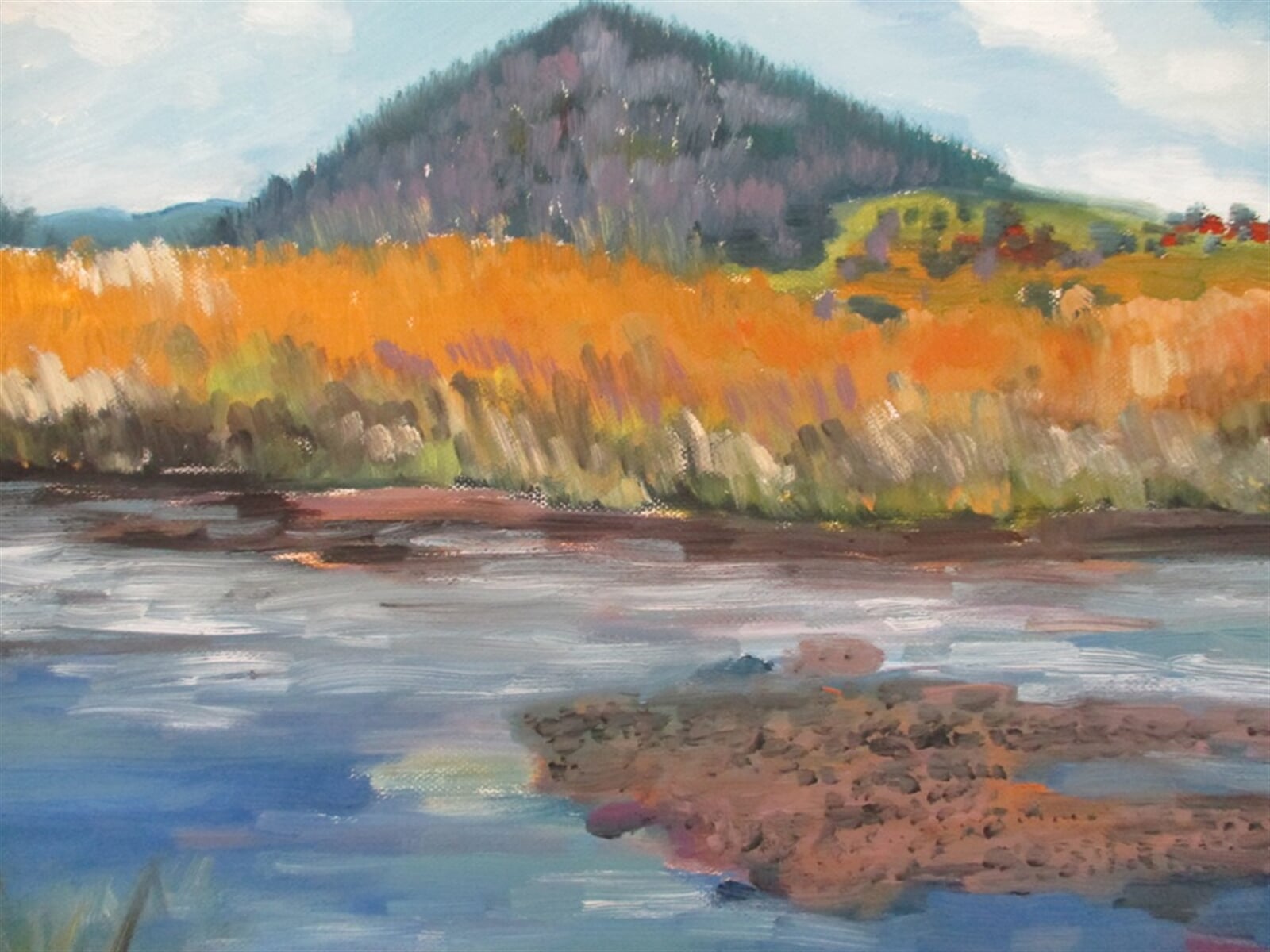 Jaroslava Jáněová: Bukovec, Jizerské hory, 40 × 40 cm