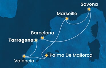 Costa Diadema - Španělsko, Francie, Itálie (Tarragona)