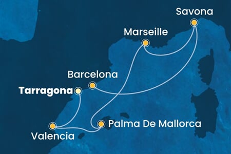 Costa Diadema - Španělsko, Francie, Itálie (Tarragona)
