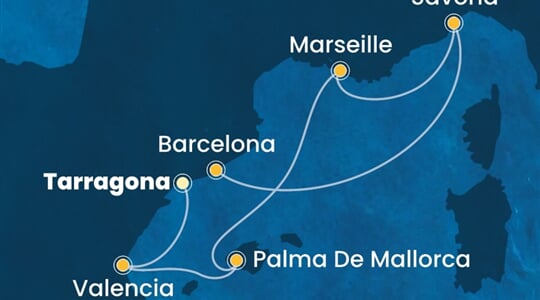 Costa Diadema - Španělsko, Francie, Itálie (Tarragona)