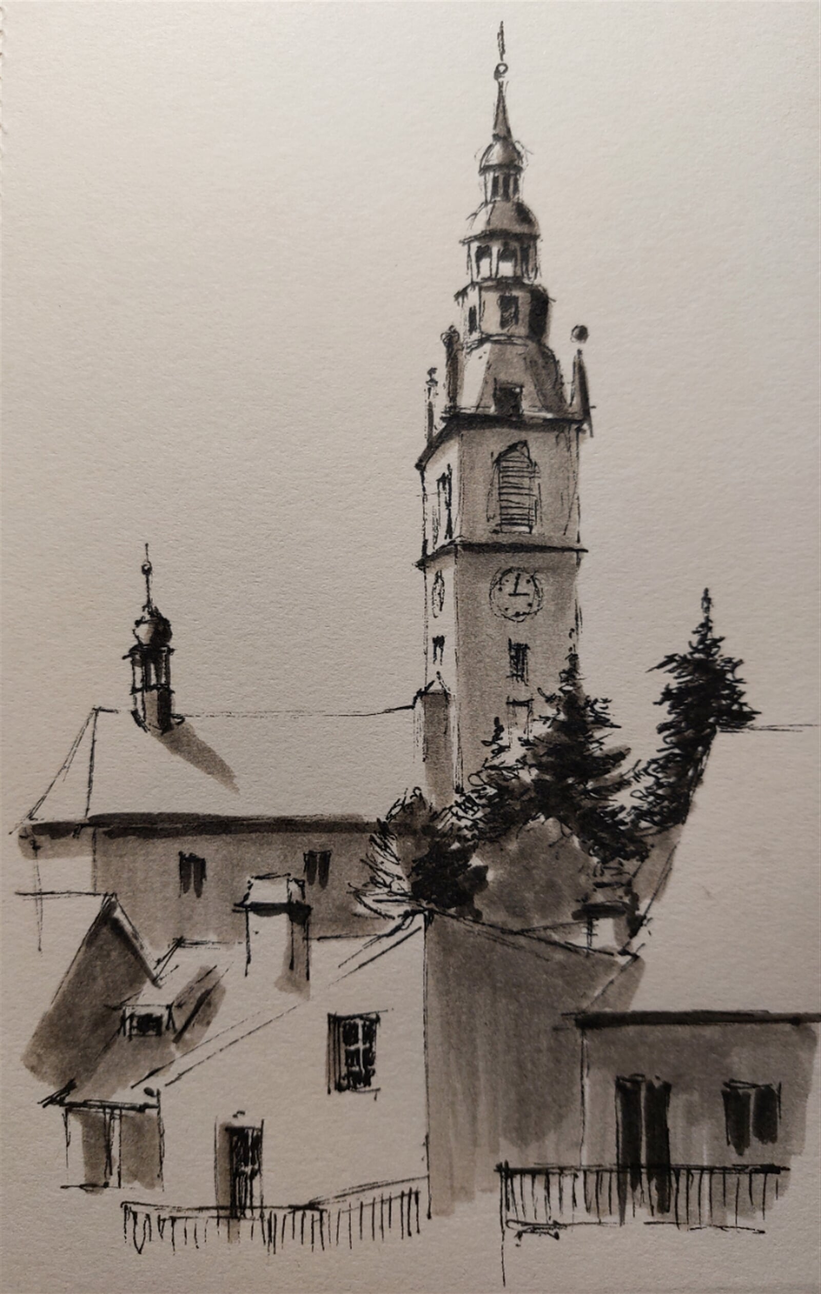 Pavel Flaška: Litoměřice, katedrála sv. Štěpána, 22 × 14 cm