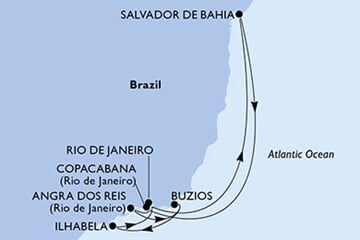 MSC ARMONIA - Brazílie (z Rio de Janeira)