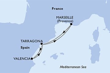MSC Orchestra - Francie, Španělsko (z Marseille)