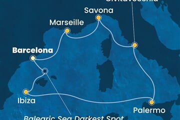 Costa Smeralda - Španělsko, Itálie, Francie (z Barcelony)