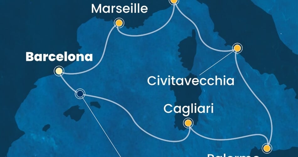 Trasa plavby CSM-BCN07A5E