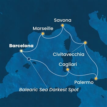 Trasa plavby CSM-BCN07A5F