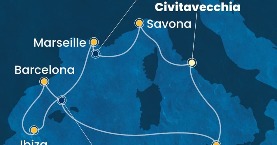 Trasa plavby CSM-CIV07A79