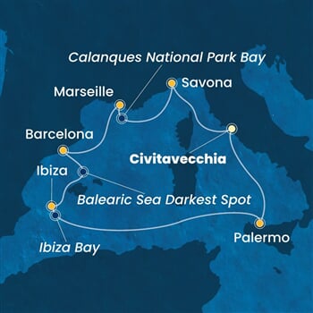 Trasa plavby CSM-CIV07A7B