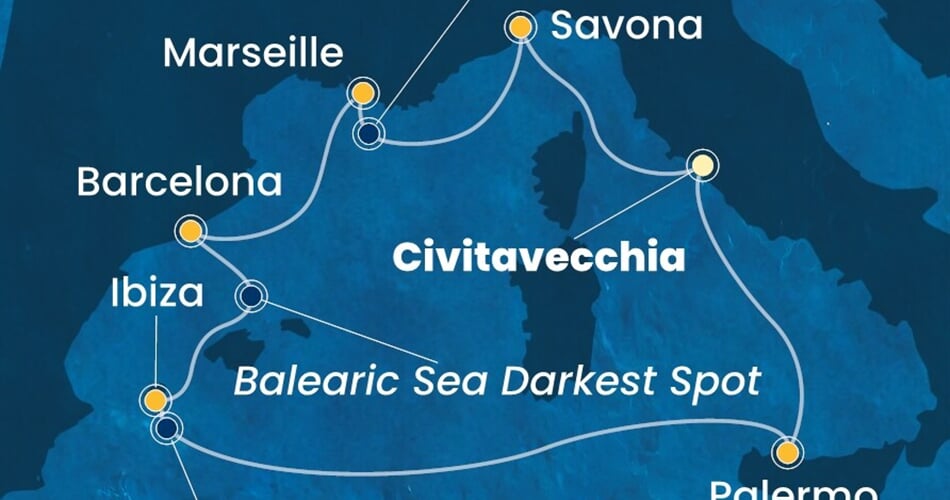 Trasa plavby CSM-CIV07A7B