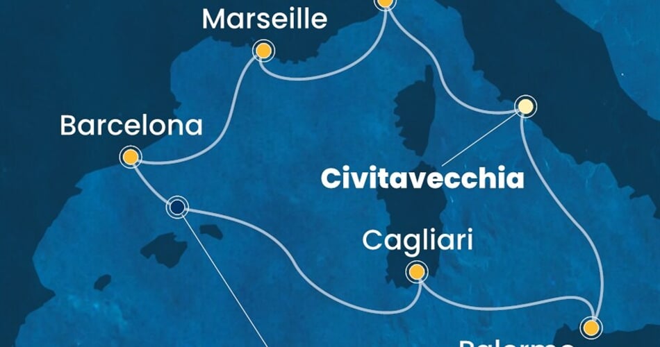 Trasa plavby CSM-CIV07A7D