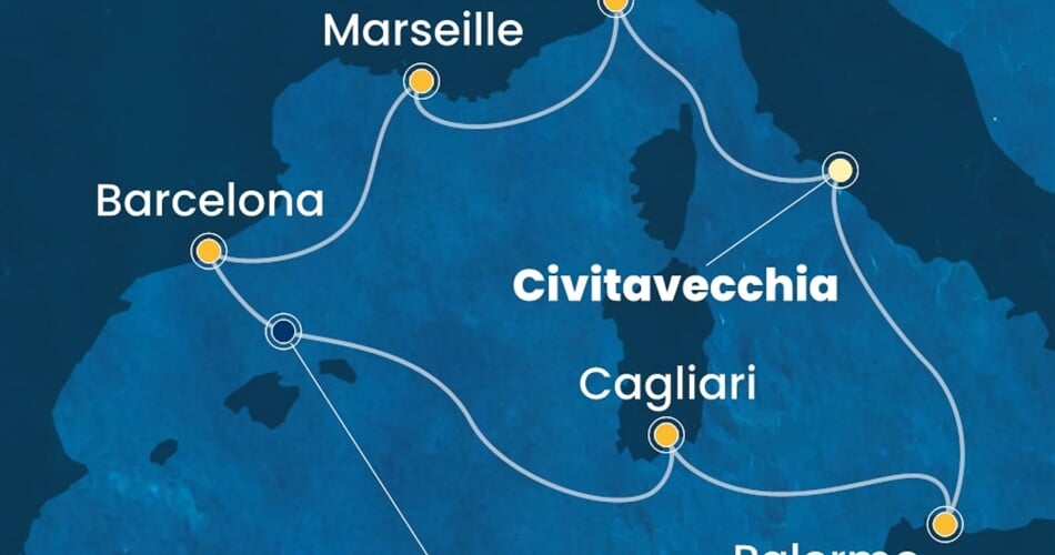 Trasa plavby CSM-CIV07A7E