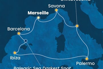 Costa Smeralda - Francie, Španělsko, Itálie (z Marseille)