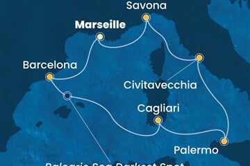 Costa Smeralda - Francie, Španělsko, Itálie (z Marseille)