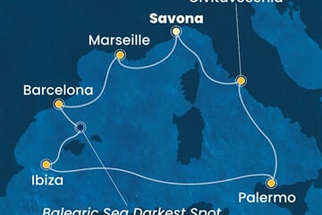 Costa Smeralda - Itálie, Francie, Španělsko (ze Savony)