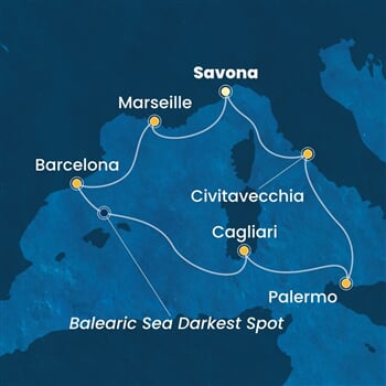 Trasa plavby CSM-SVN07A6N