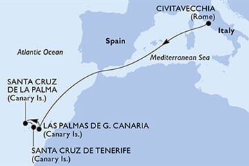 MSC Fantasia - Itálie, Španělsko (z Civitavecchie)