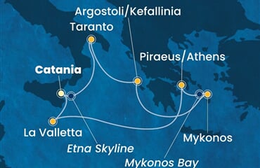 Costa Fascinosa - Itálie, Řecko, Malta (Catania)