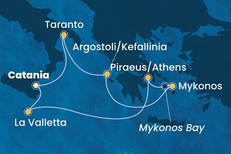 Costa Fascinosa - Itálie, Řecko, Malta (Catania)