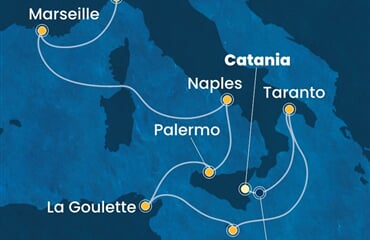 Costa Fascinosa - Itálie, Malta, Tunisko, Francie (Catania)