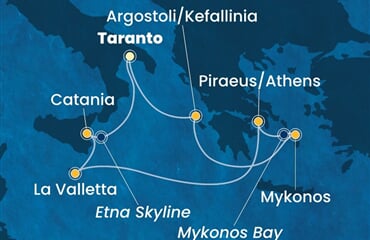 Costa Fascinosa - Řecko, Malta, Itálie (Taranto)