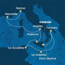 Costa Fascinosa - Itálie, Malta, Tunisko, Francie (Catania)