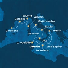 Costa Fascinosa - Itálie, Malta, Tunisko, Francie, Španělsko (Catania)
