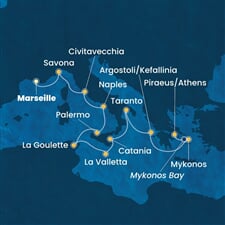 Costa Fascinosa - Francie, Itálie, Tunisko, Malta, Řecko (z Marseille)