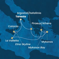 Costa Fascinosa - Řecko, Malta, Itálie (Taranto)