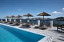 Hotel Paros Bay: fotografie vybavení exteriérů a interiérů ubytování.