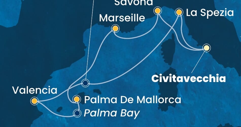 Trasa plavby CPA-CIV07A7S