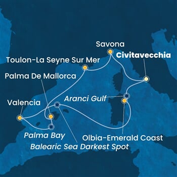 Trasa plavby CPA-CIV07A7T