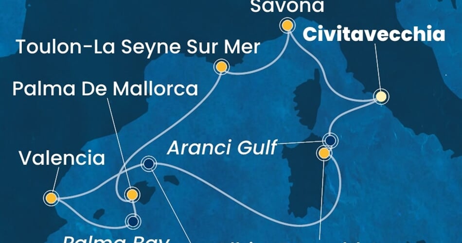 Trasa plavby CPA-CIV07A7T