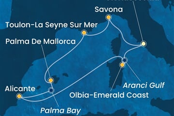 Costa Pacifica - Itálie, Francie, Španělsko (z Civitavecchie)