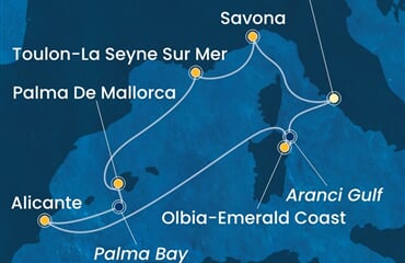 Costa Pacifica - Itálie, Francie, Španělsko (z Civitavecchie)