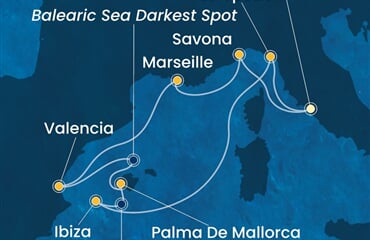 Costa Pacifica - Itálie, Francie, Španělsko (z Civitavecchie)