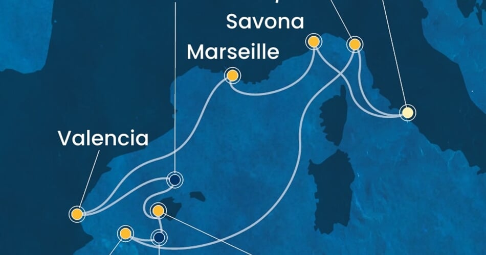 Trasa plavby CPA-CIV08A0M